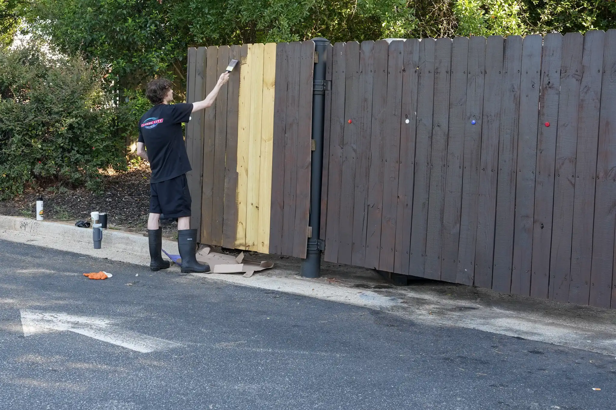 Fence repair and staining copy