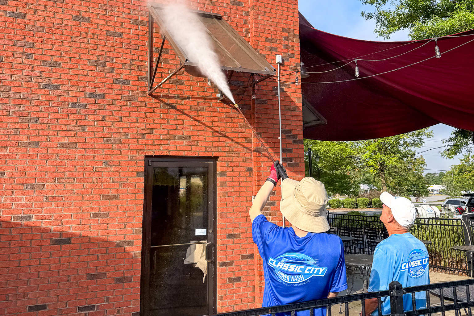 Pressure Wash Side of Resturant